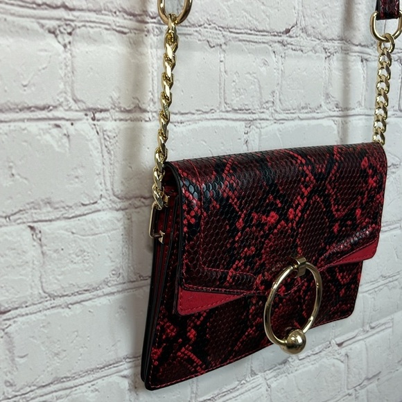 Topshop Selina Snake Print Crossbody Bag - Picture 4 of 13